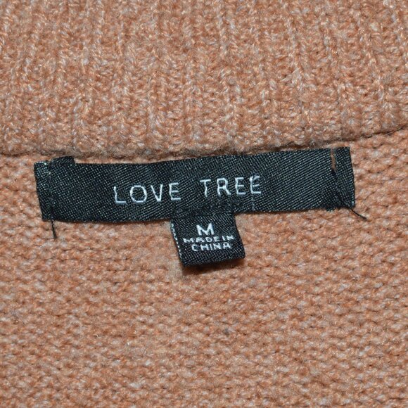 Womens Love Tree Brown Argyle Sweater Size M (97% polyester/3% spandex) - Picture 3 of 3